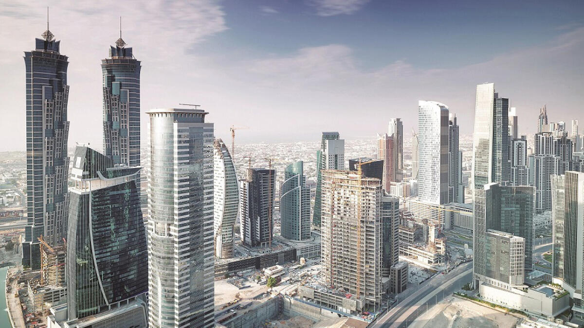 Luxury property investors have demonstrated a preference for Dubai Marina, Business Bay (above), Arabian Ranches and Dubai Hills Estate during 2023. — File photo