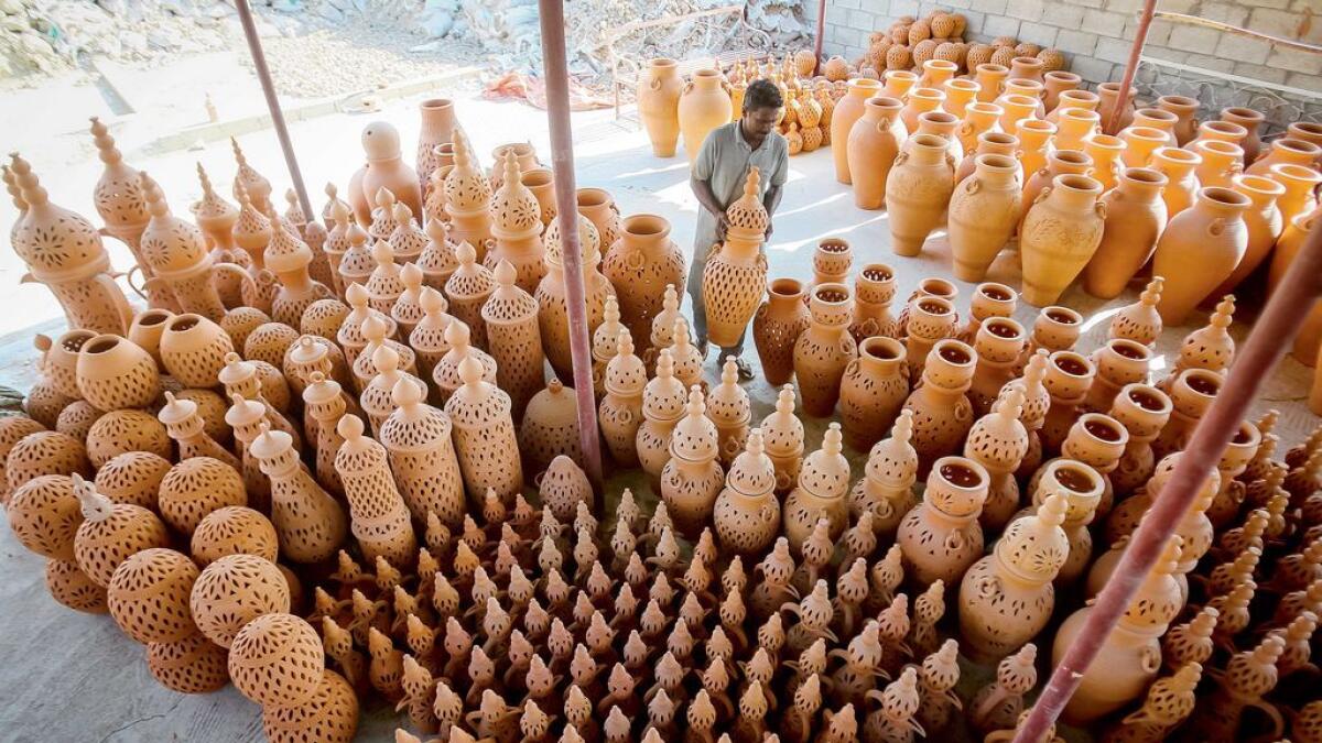 TIMELESS CRAFT ... Pottery is one of the oldest and most important crafts of the UAE and Emiratis still use clay pots for storage purpose or decoration.