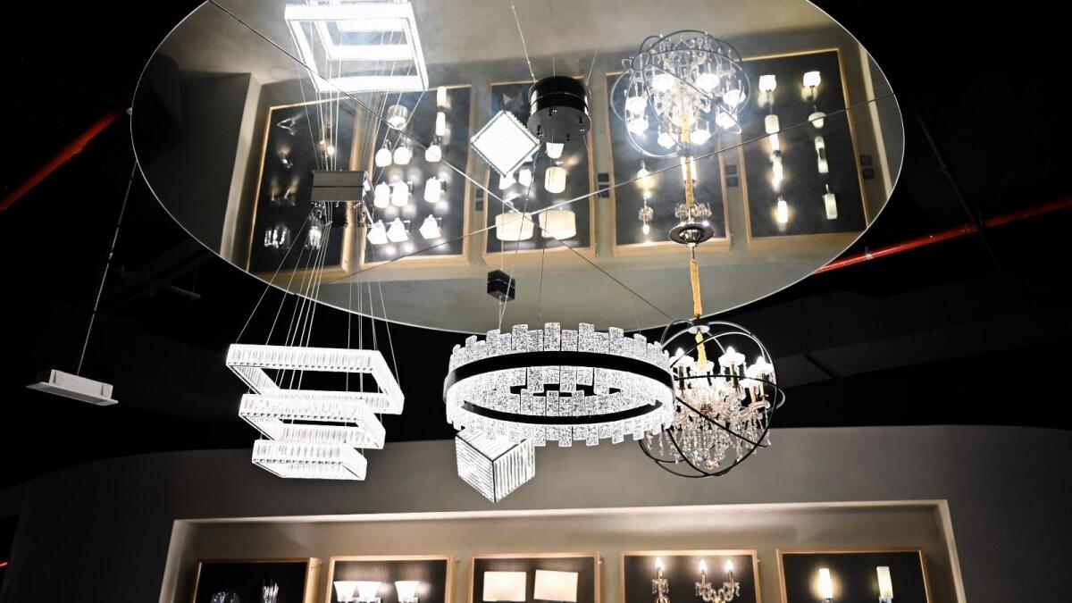The showroom also offers customers complete light and bathroom designing facilities.
