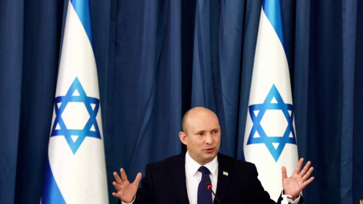 Israeli Prime Minister Naftali Bennett. — AP