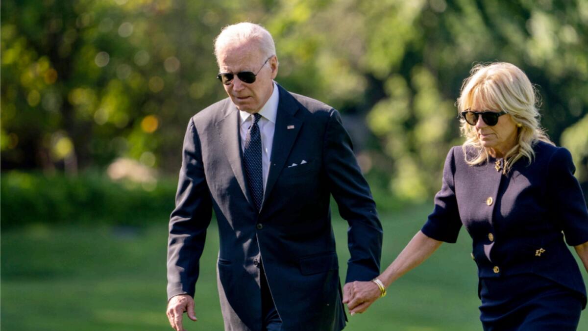 President Joe Biden and first lady Jill Biden. — AP file
