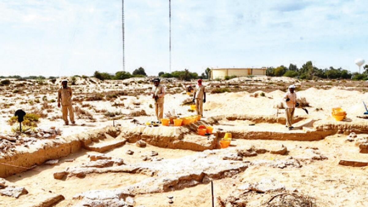 Named ‘Umm Al Quwain 14’, the site has found excavations dated back to the Iron Age (1st millennium BC)- Supplied photo