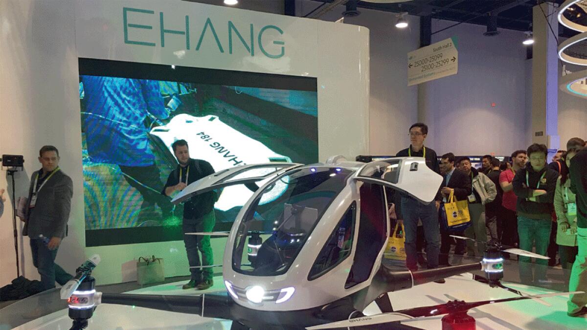 The Ehang 184, the world’s first driverless drone the size of a human,