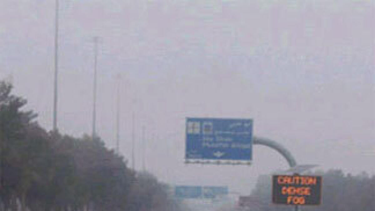 Fog forecast, motorists urged caution