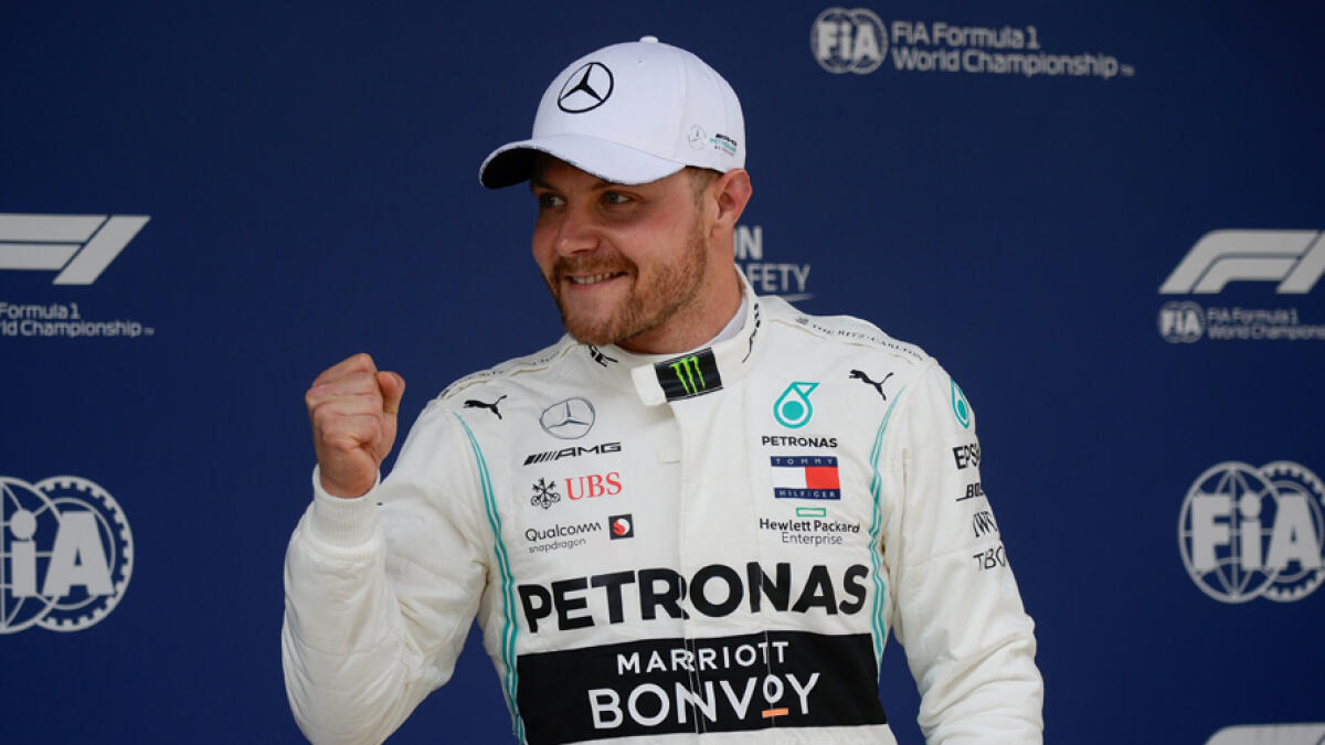 Bottas pips Hamilton, grabs pole in Chinese Grand Prix