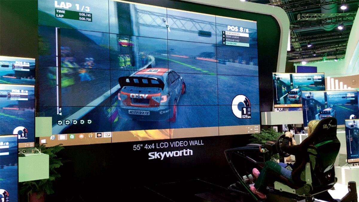 Want a bigger gaming experience? Skyworth’s 55-inch 4x4 video wall is for you.