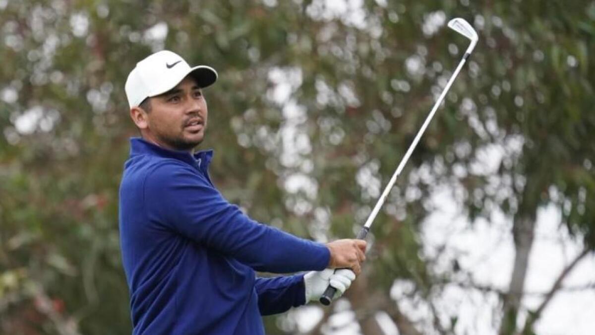 Jason Day hits his tee shot on the 11th hole during the first round of the 2020 PGA Championship golf tournament at TPC Harding Park. (Reuters)