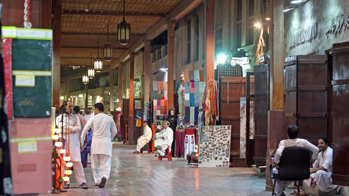 STEP BACK IN TIME ... The quaint architecture and ‘old feel’ at the Textile Souk in Bur Dubai are reminiscent of the time when Dubai started off as a minor trading hub.