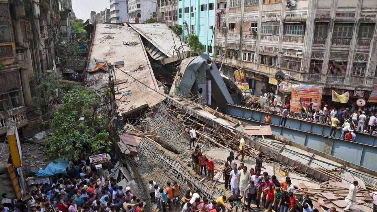 Kolkata flyover collapse: Indian police file murder case