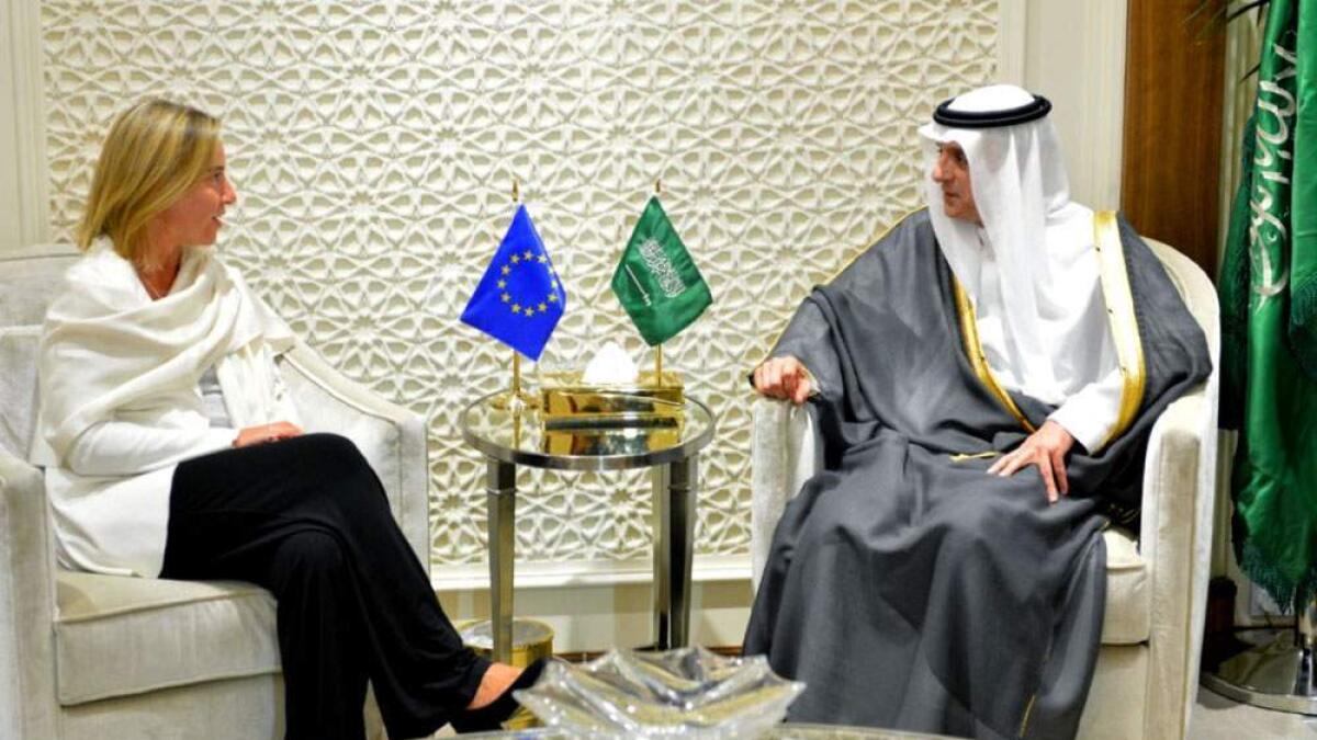 Saudi FM tells EU of aggressive Iran comments 