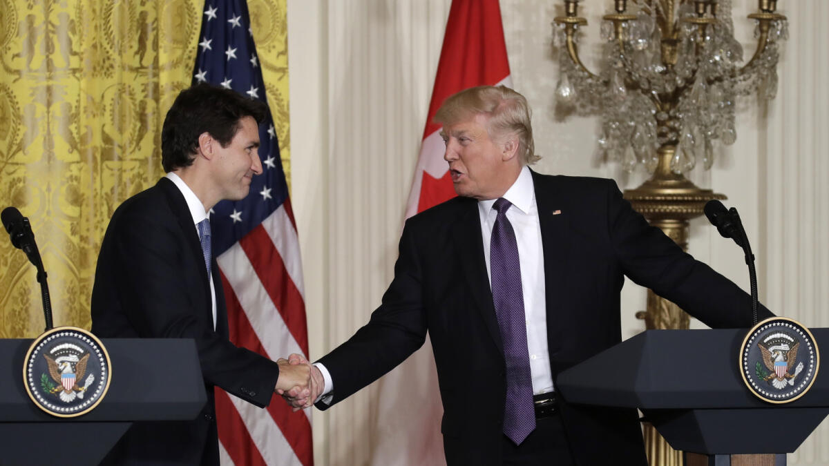Trump, Trudeau to tweak trade ties