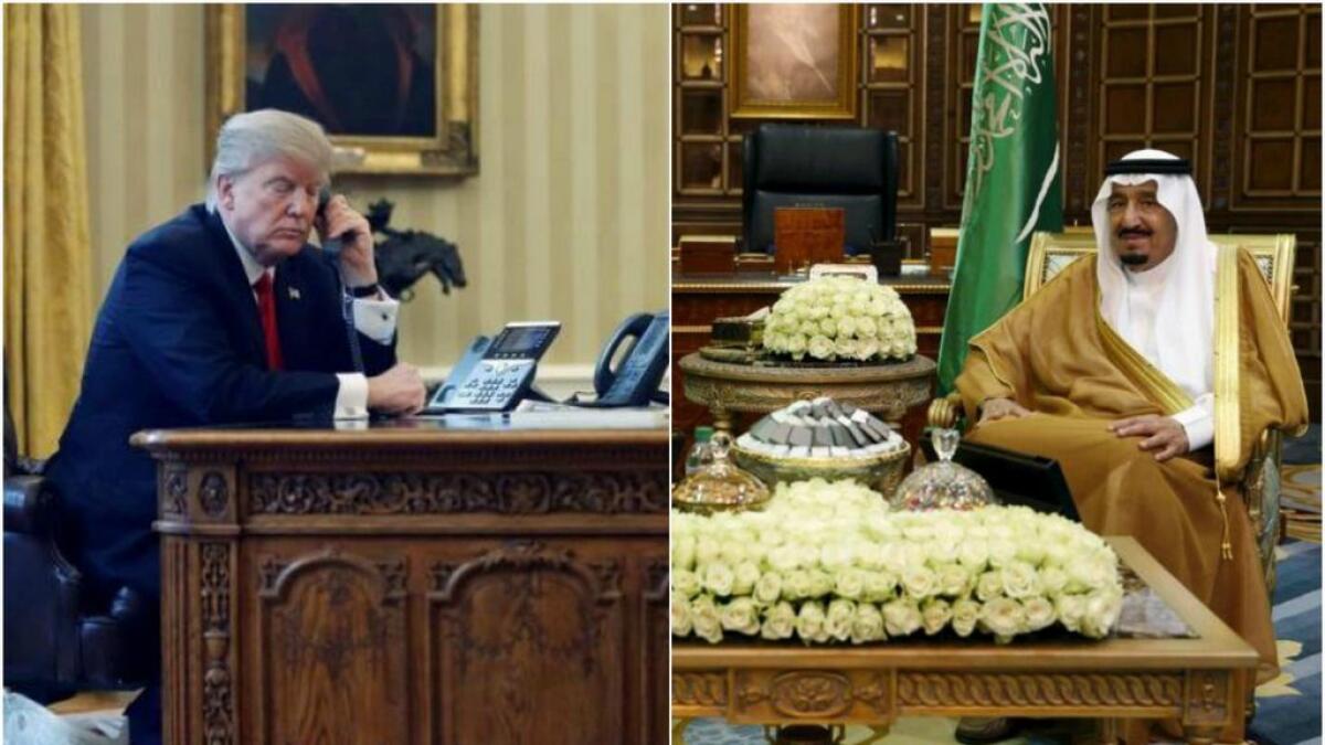 King Salman, Trump discuss fight against terror