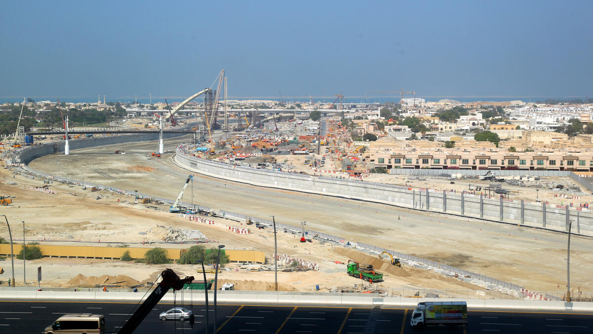 Work on Dubai Canal progressing at Safa Park in Dubai on October 13, 2016. Photo by Juidin Bernarrd/Khaleej Times