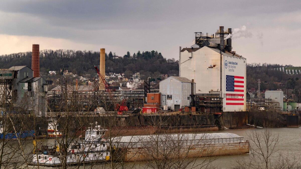 A general view of the exterior of the US Steel Clairton Coke Plant in Clairton, Pennsylvania. — AFP