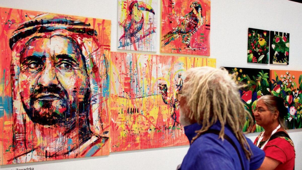Dubai exhibition featuring affordable art works opens