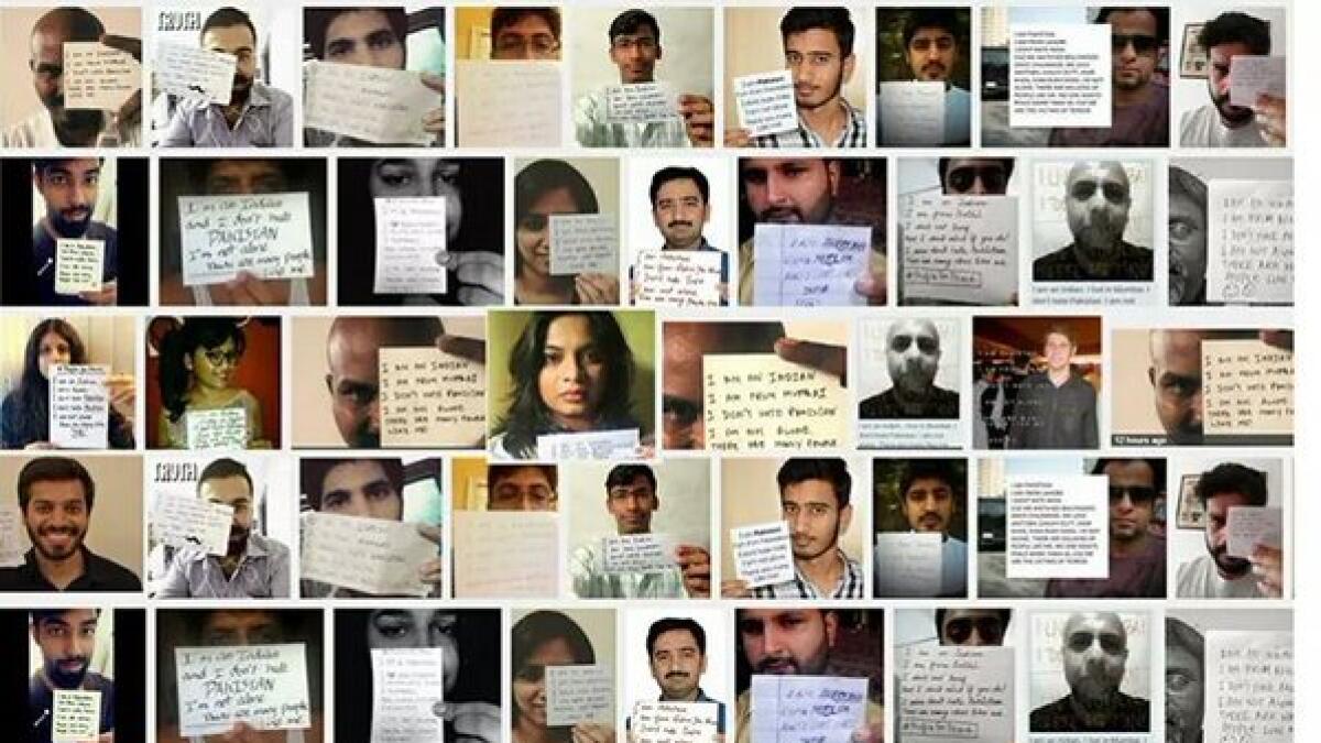 Indians, Pakistanis stand together against intolerance
