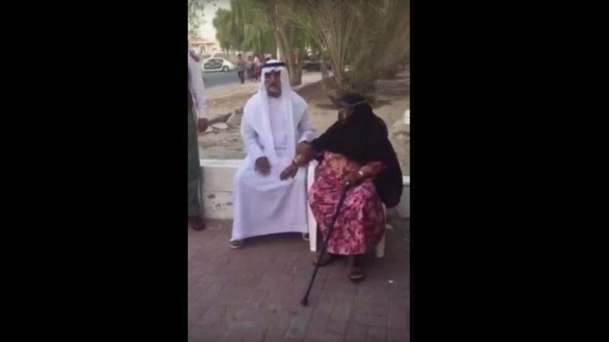 Shaikh Nahyan apologises to lady after chopper kicks up dirt
