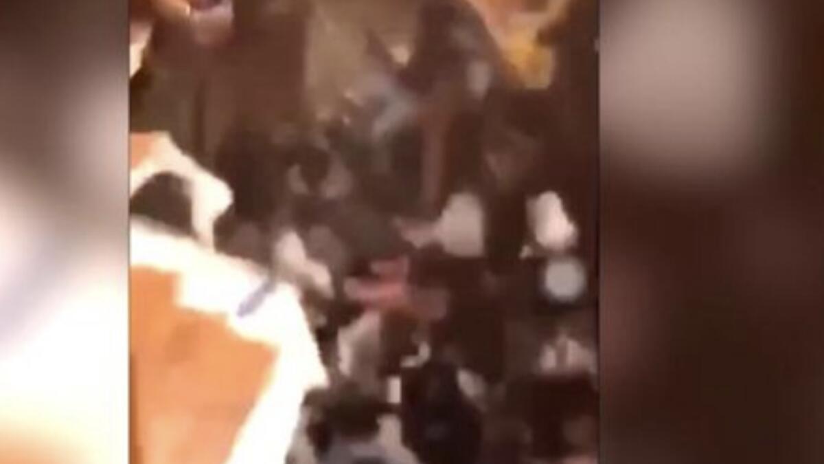 Video: 30 injured when dance floor collapses during college party 