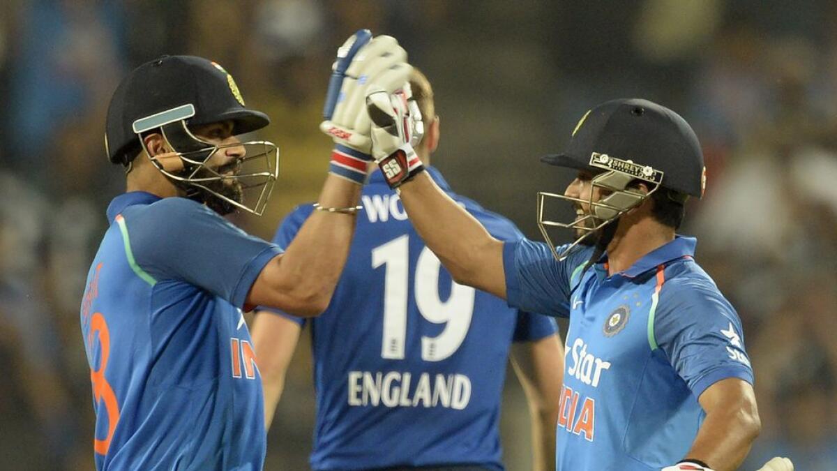 Jadhav, Kohli steer India to impressive three-wicket win over England