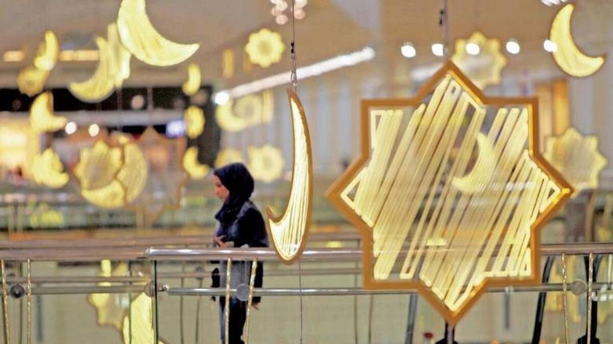 (File photo showing Eid decorations at a mall in Dubai used for illustrative purpose)