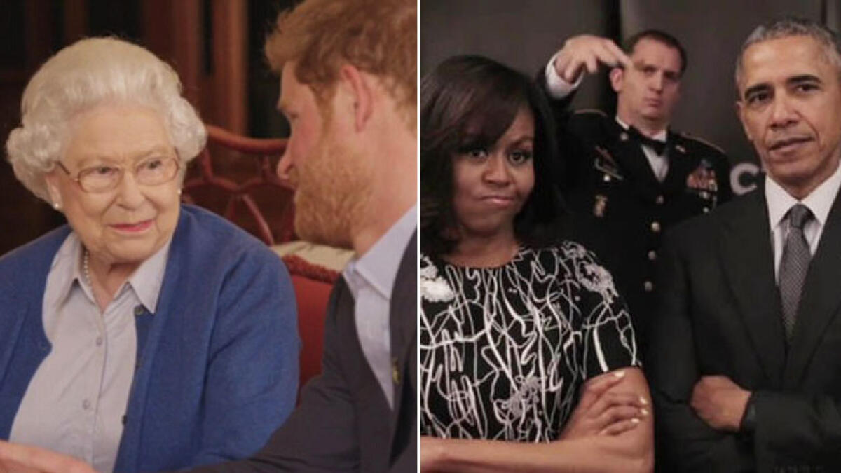 WATCH: Queen accepts Obamas Invictus Games challenge
