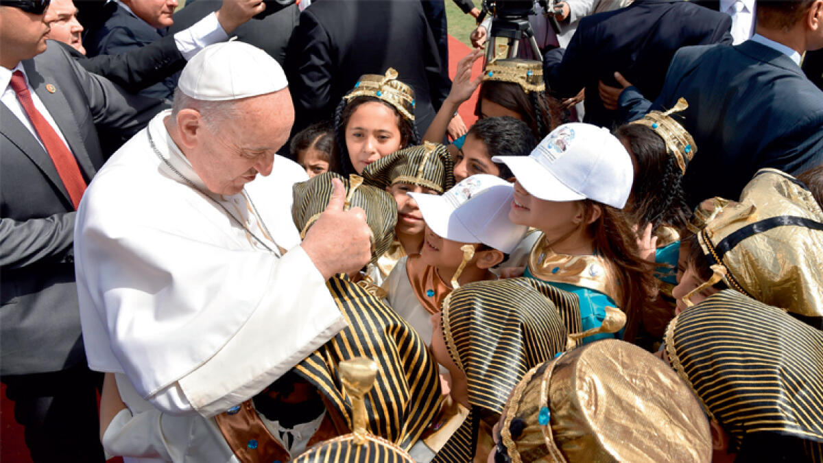 Pope preaches peace at Cairo gathering amid tight security