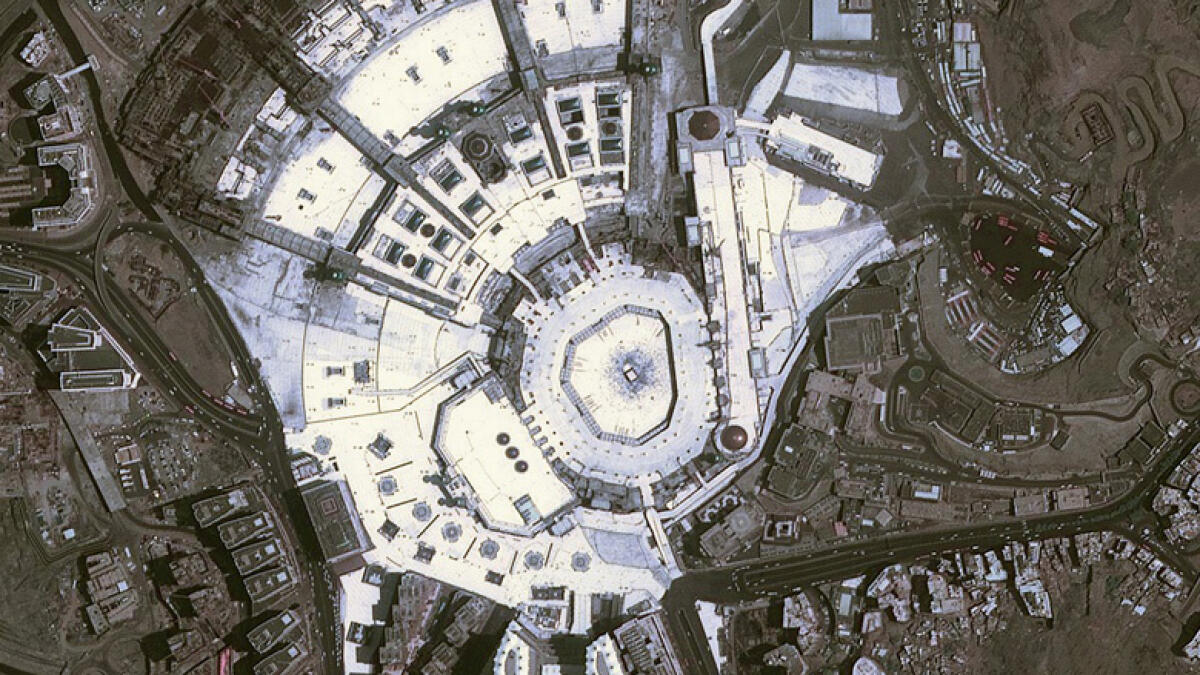 Dubai satellite captures image of Makkah Grand Mosque
