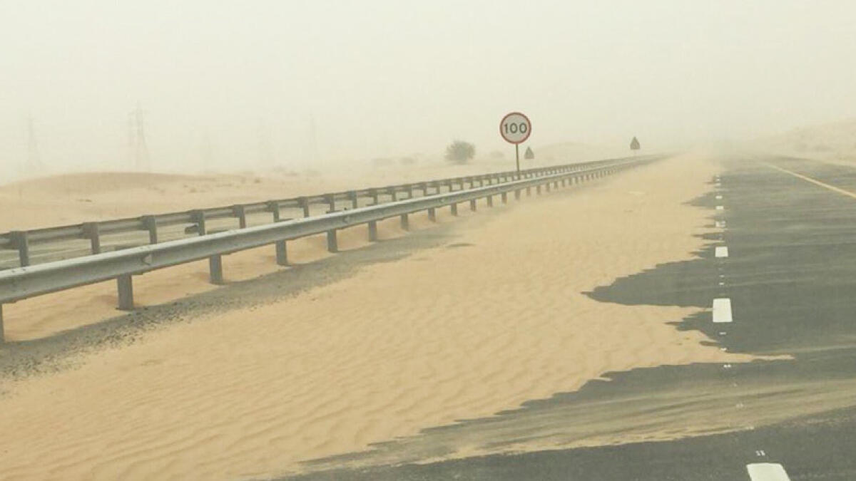 16 accidents in Sharjah due to dust storm; all parks closed