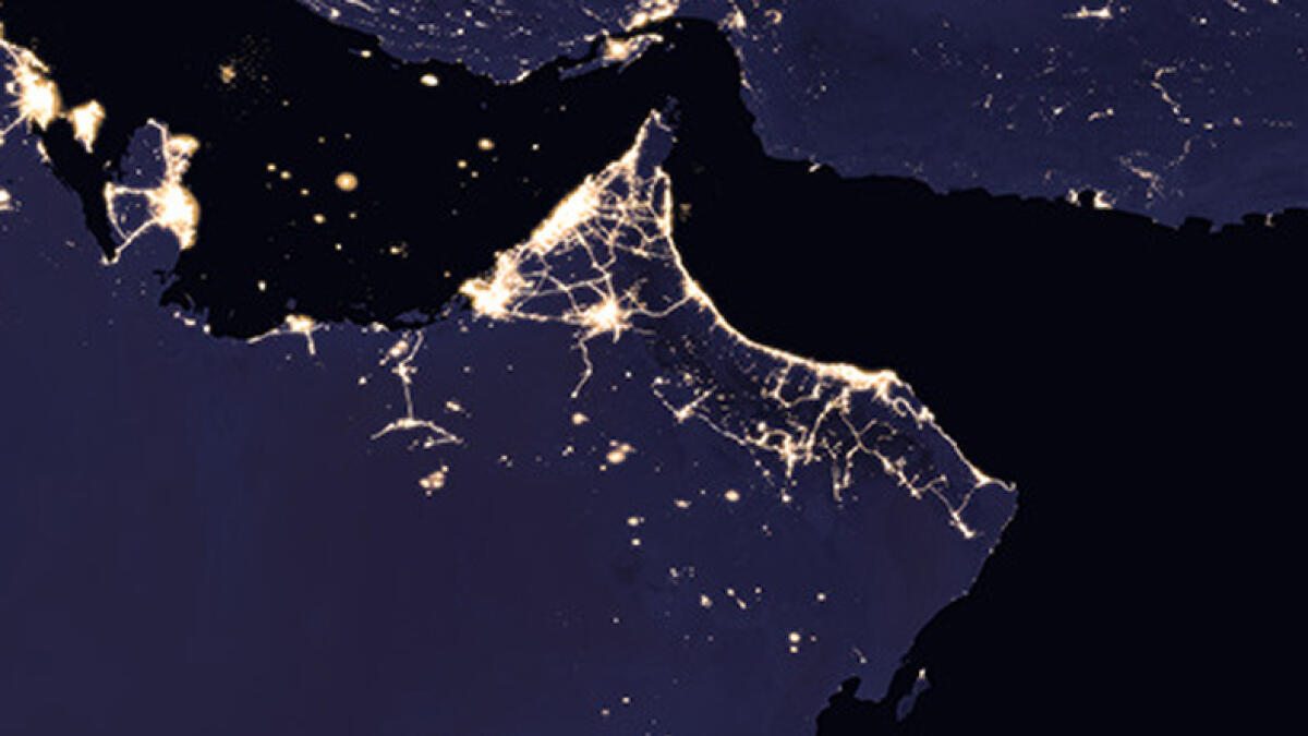 Video: This is how UAE looks like at night from space