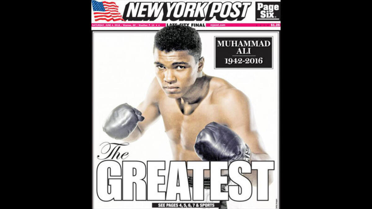 AdvertisingAge takes a look at the top 12 front pages that stood out in their coverage of Muhammad Ali, the legendary boxer who died on June 3, 2016.