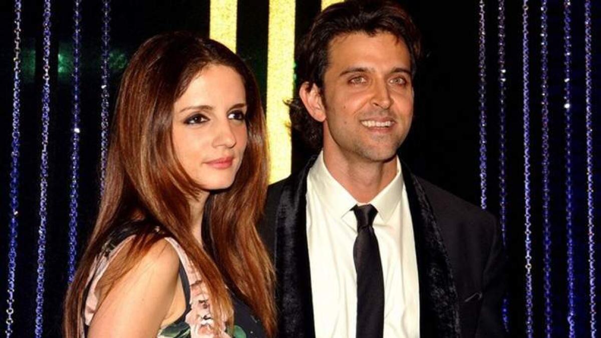 Hrithik Roshan and Sussanne Khan (AFP photo)