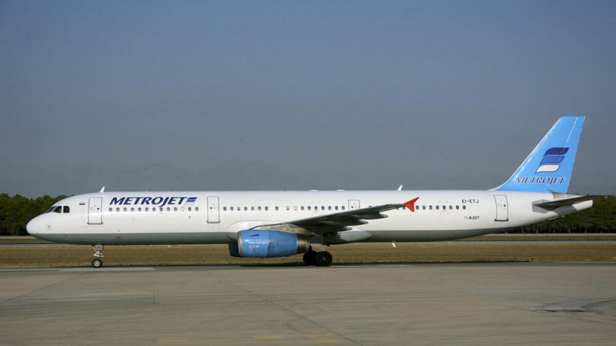 The Metrojet's Airbus A-321 with registration number EI-ETJ that crashed in Egypt's Sinai peninsula, is seen in this picture taken in Antalya, Turkey.