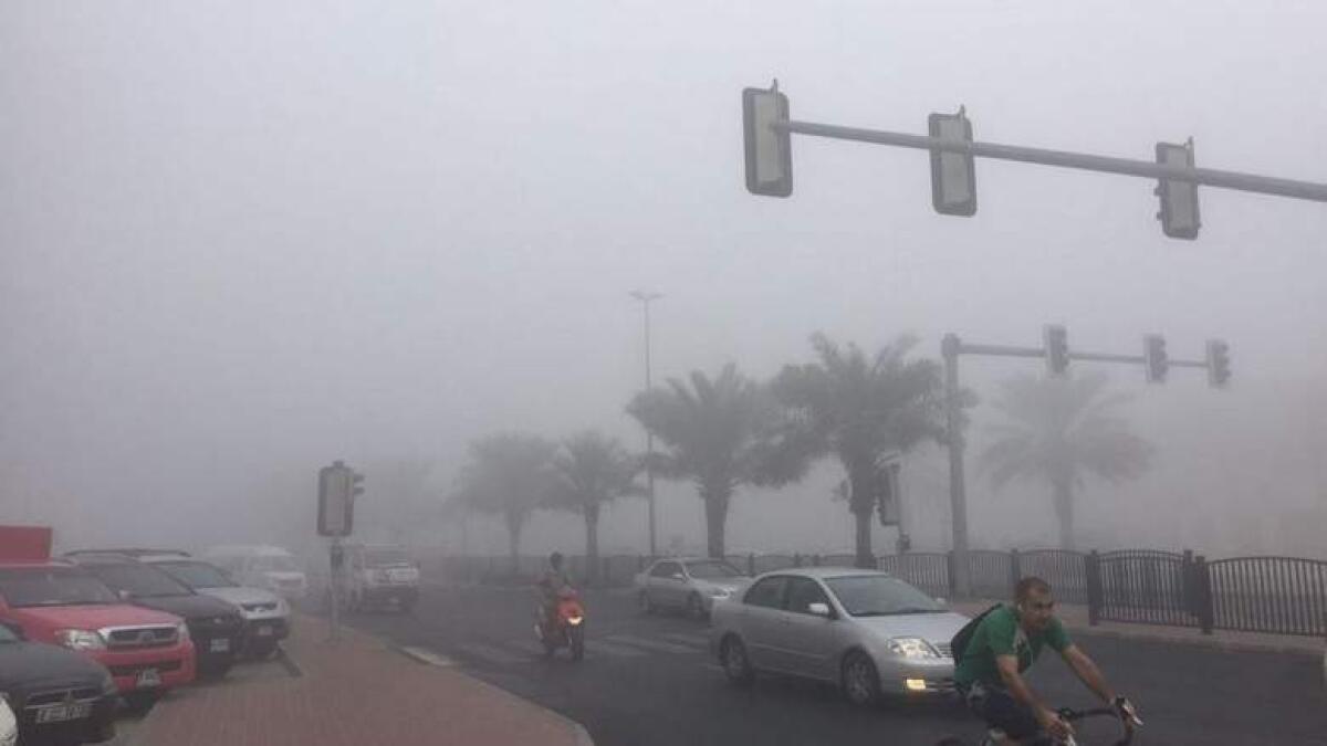 Video: Dense fog envelopes parts of UAE, temperatures could touch 45C