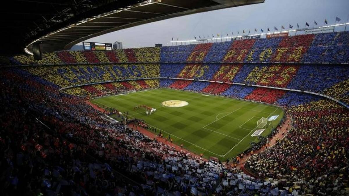 A view of the Camp Nou. - AFP file