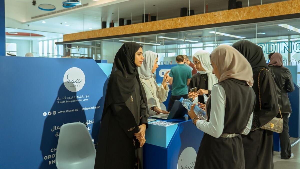 At the interactive booths, students had the opportunity to engage directly with participating startups. - Supplied photo