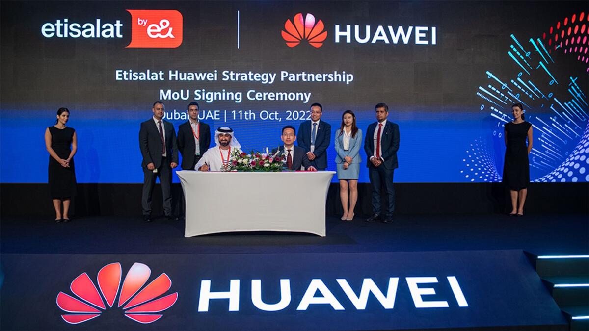 Etisalat Huawei Strategy Partnership MoU Signing Ceremony