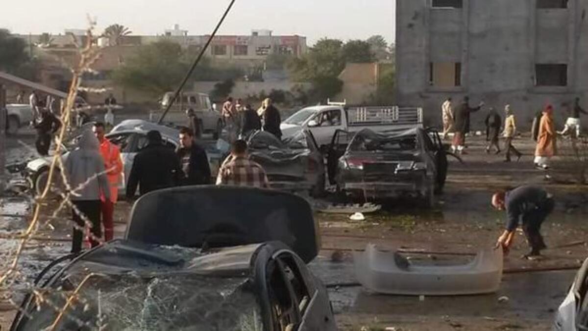At least 60 policemen dead in Libya suicide truck bombing