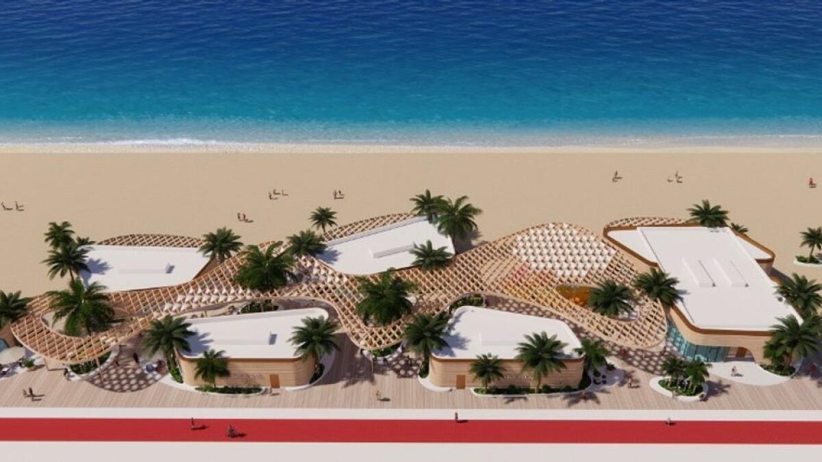 FILE. Al Hirah Beach sharjahAL heera beachAl Hira beachSharjah Ruler, UAE, sharjah, Al Hirah, mosque, beachgoers