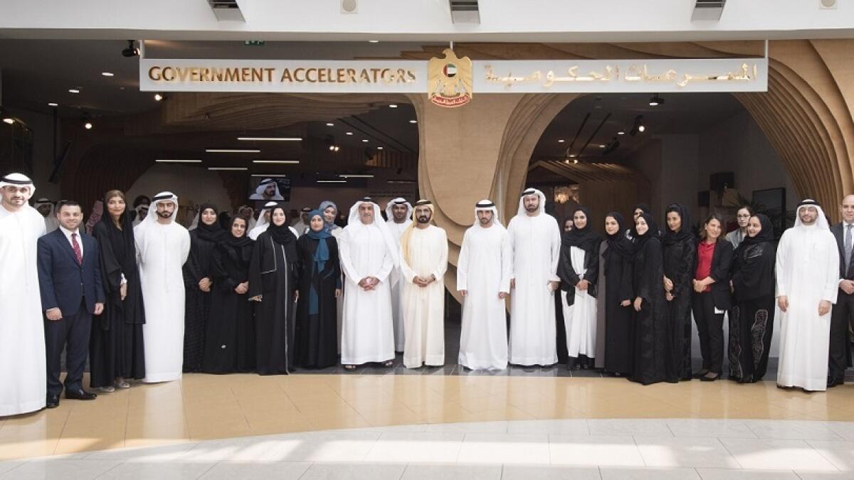 Sheikh Mohammed stresses that real success is spreading happiness among people by providing integrated services that save their time and effort.