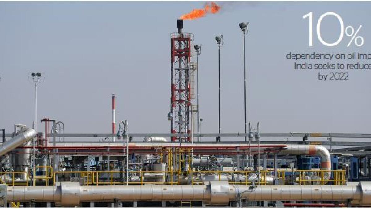 Cairn India, Oil and Gas exploration plant at Barmer in Rajasthan. India meets 30 per cent of its own capacity from its own oilfields. 