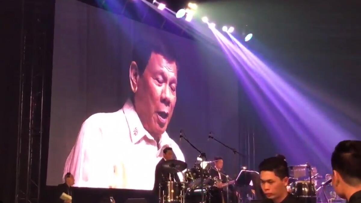  You are the light: Philippines Duterte sings love song for Trump