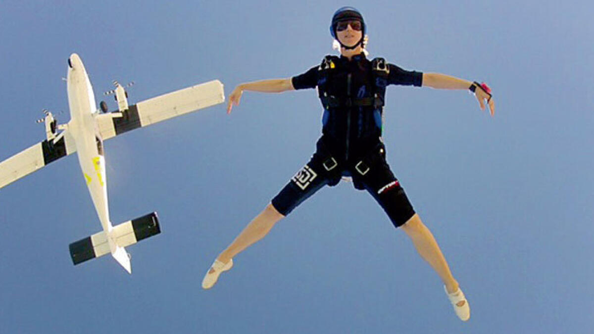 Leigh Kempen learnt skydiving when she was just 16 years old.