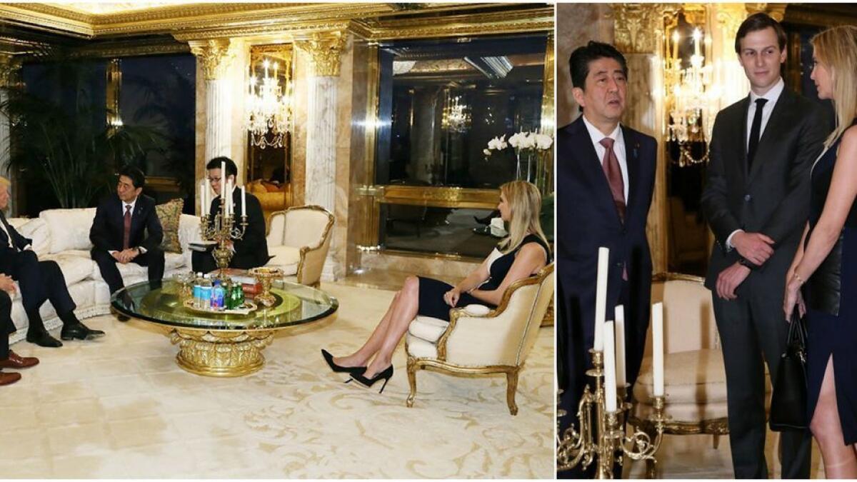 Ivanka Trump sits in on landmark Japan PM talks