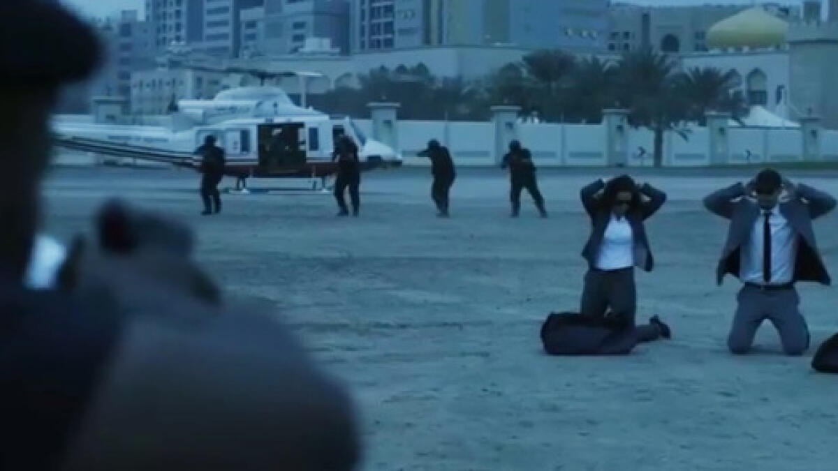 Watch: Ajman police catch fugitive couple in dramatic chopper chase