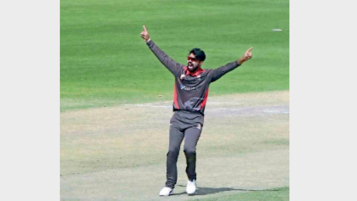 UAE all-rounder Basil Hameed has played a key role in the two wins over Oman. (Supplied photo)