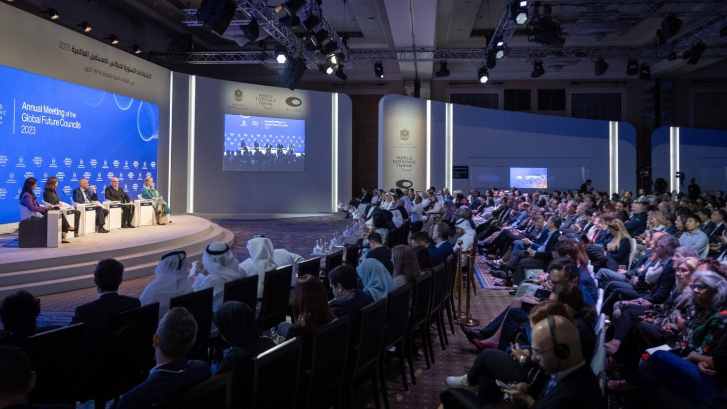 Attendees at the opening plenary session of the Global Future Councils in Dubai. — Wam
