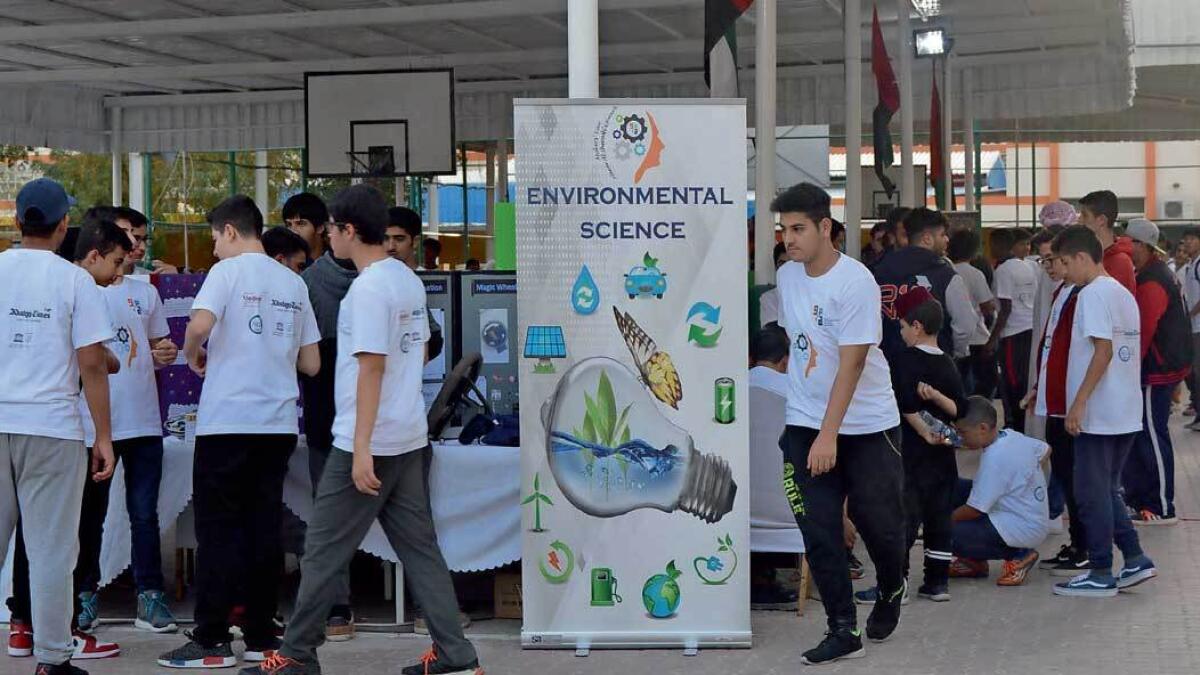 Makers’ Fair at Gulf International Private Academy showcased a vast range of theme-based projects. — Supplied photo