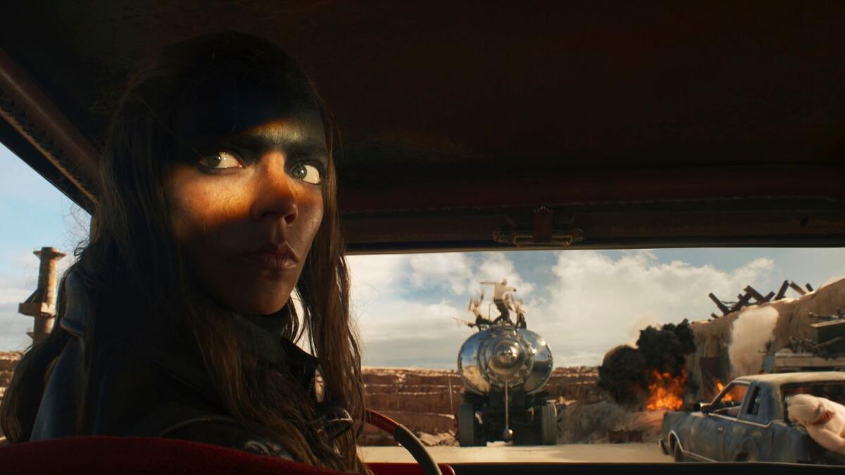 Anya Taylor-Joy in a scene from 'Furiosa: A Mad Max Saga'