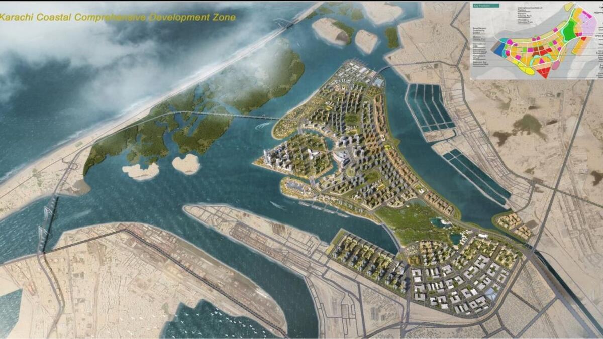 The KCCDZ project, to be developed on 640 hectares, will include a new harbour bridge.