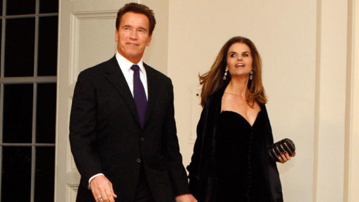 Arnold Schwarzengger and Maria Shriver - $200 million. The actor was having an affair which prompted Shriver to file for divorce. She walked away with $200m. (AP file photo)